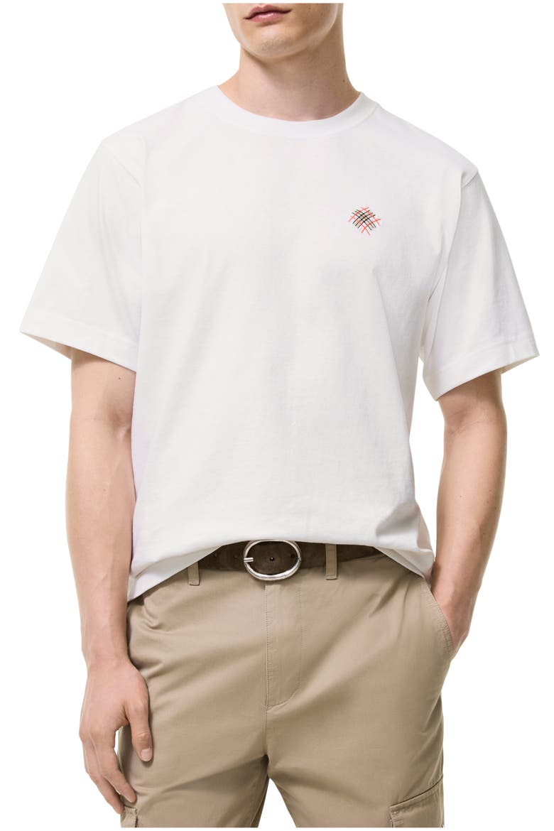 Logo Cotton T-shirt, Main, color, Chalk white