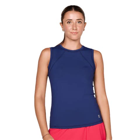 UV Colors Womens Sleeveless Tennis Shirt