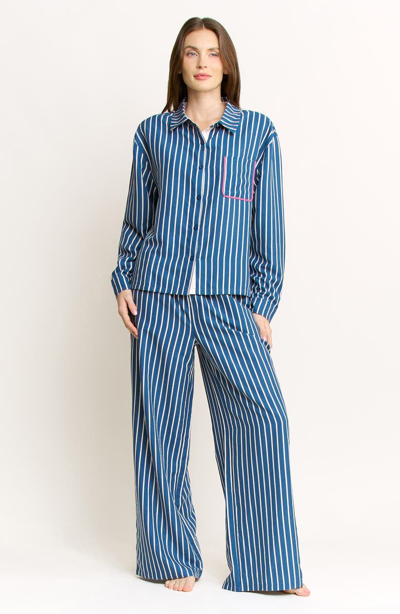 Honeydew Brunch Date Pants, Alternate, color, Pacific Stripe