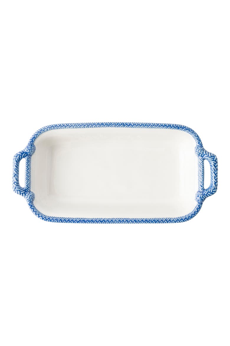 Le Panier Ceramic Baking Dish, Main, color, WHITEWASH/ DELFT BLUE
