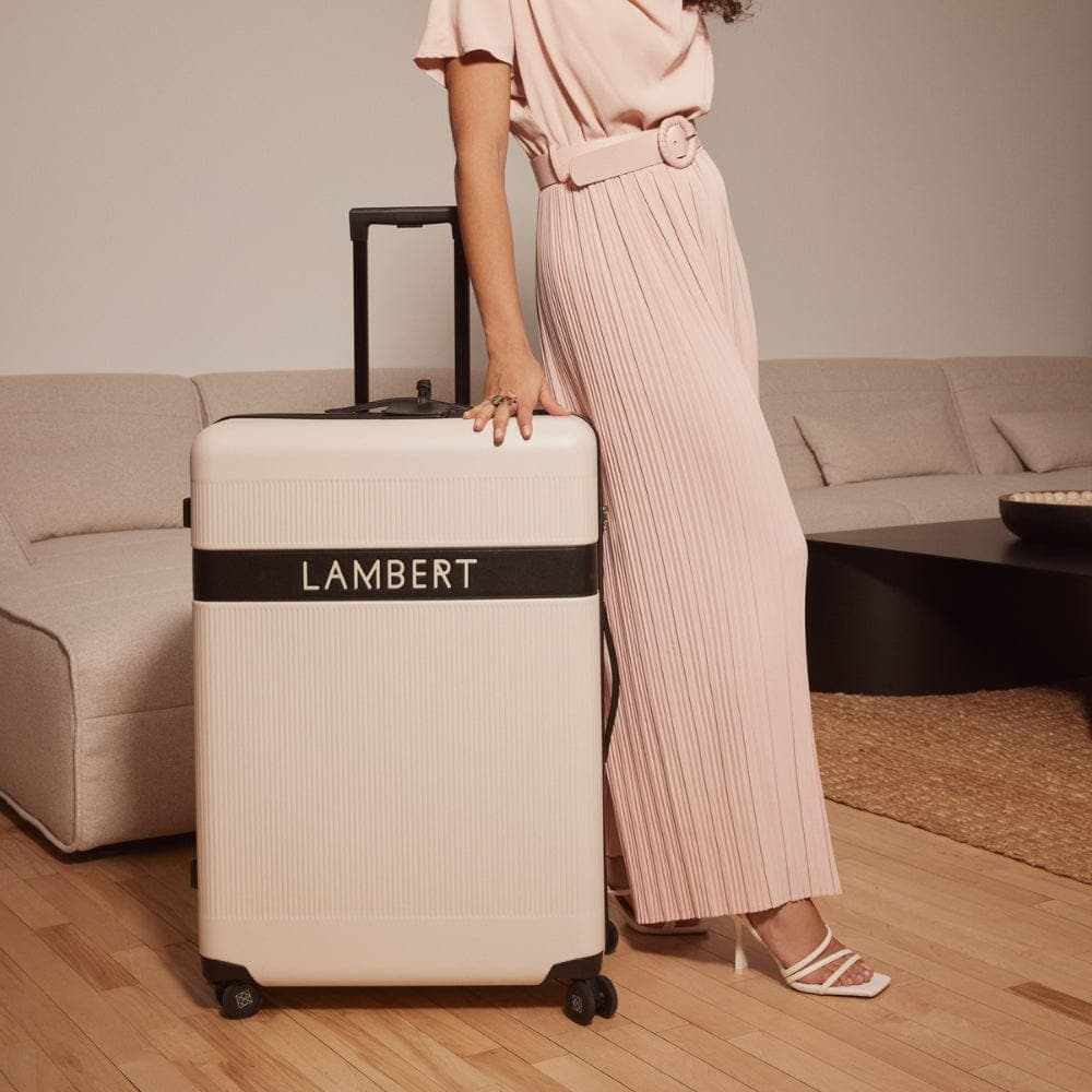 Lambert Check-In Suitcase, Alternate, color, Oyster