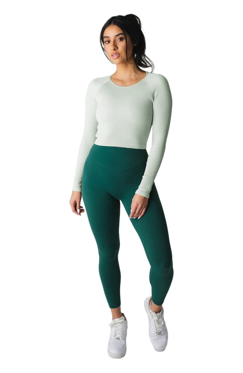 Vitality Synergy Open Back Long Sleeve, Main, color, Mint