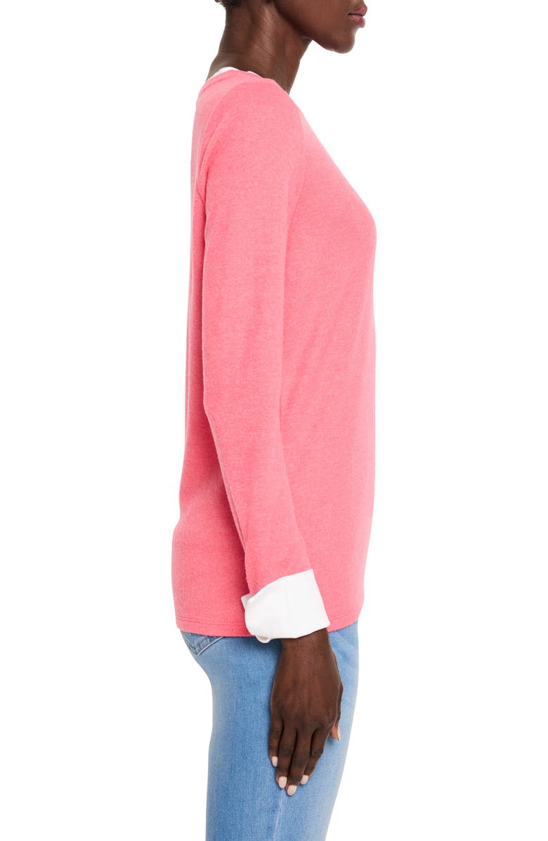 NZT by NIC+ZOE Layer Knit Top, Alternate, color, Punch