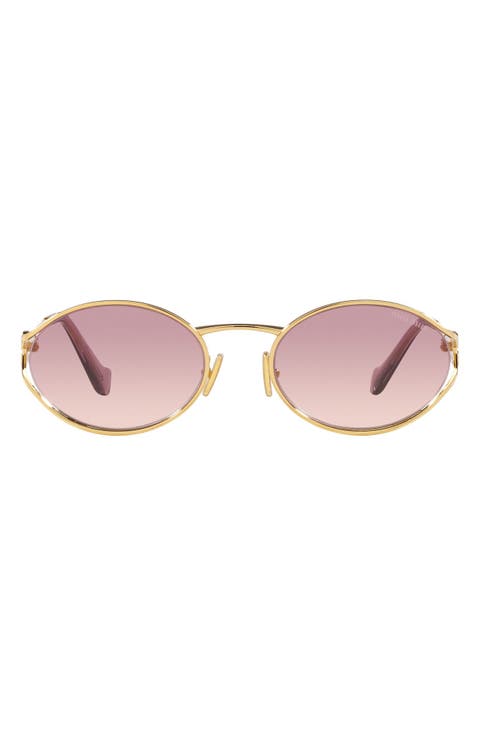 54mm Gradient Oval Sunglasses