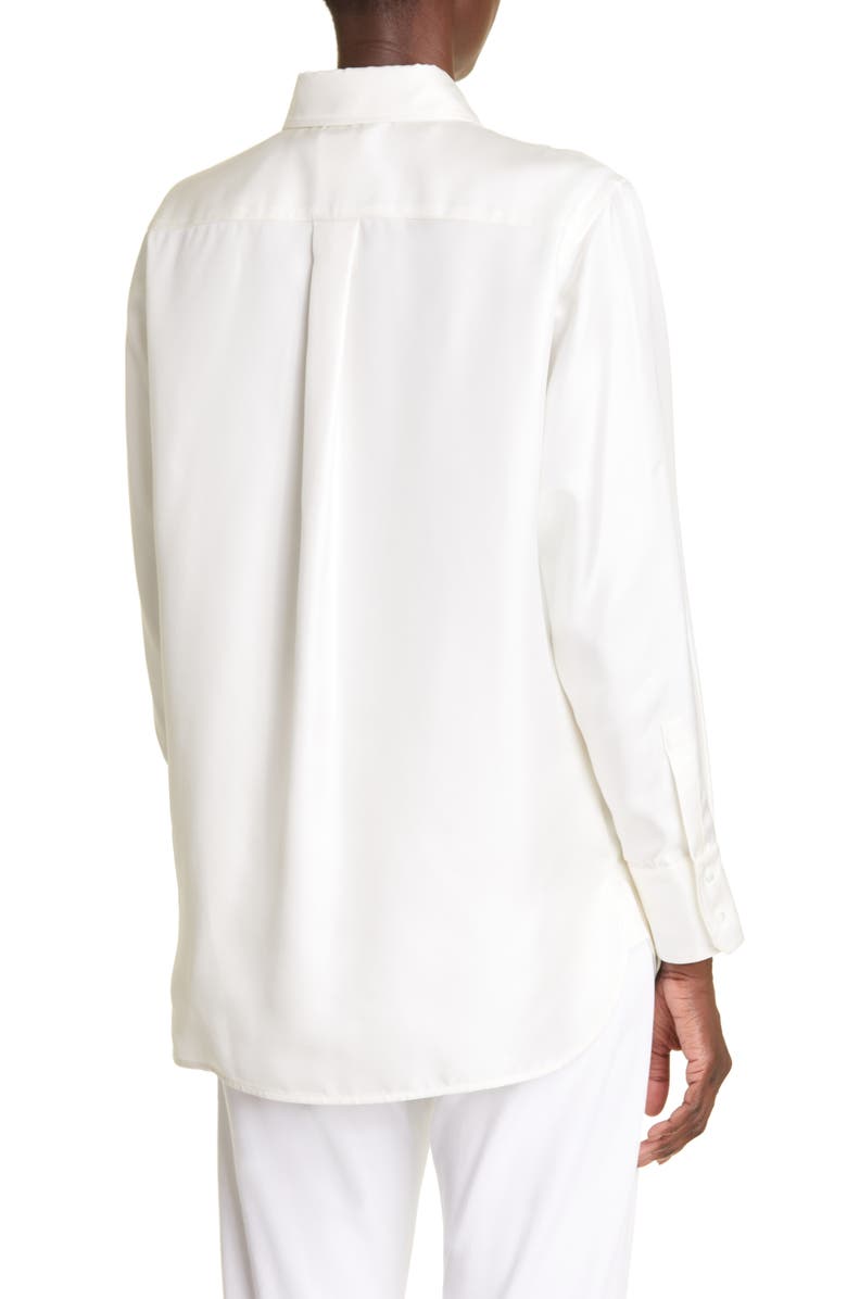 Max Mara Molina Silk Shirt, Alternate, color, 