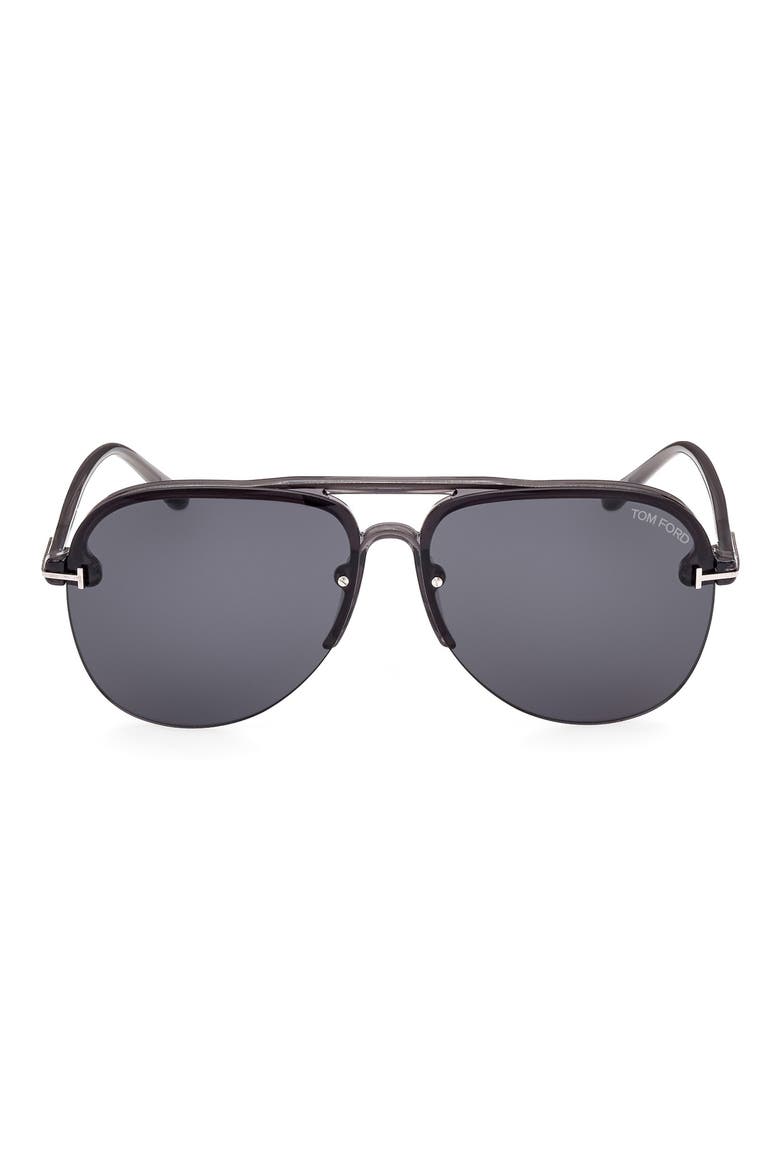 Terry 62mm Oversize Aviator Sunglasses, Main, color, GREY/ OTHER / SMOKE