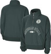 Nike Women's Nike Green Michigan State Spartans Fly Fleece Quarter-Zip Jacket