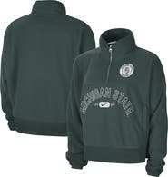 Nike Women's Nike Green Michigan State Spartans Fly Fleece Quarter-Zip Jacket