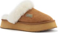 Australia Luxe Collective Genuine Shearling Platform Mule Slipper
