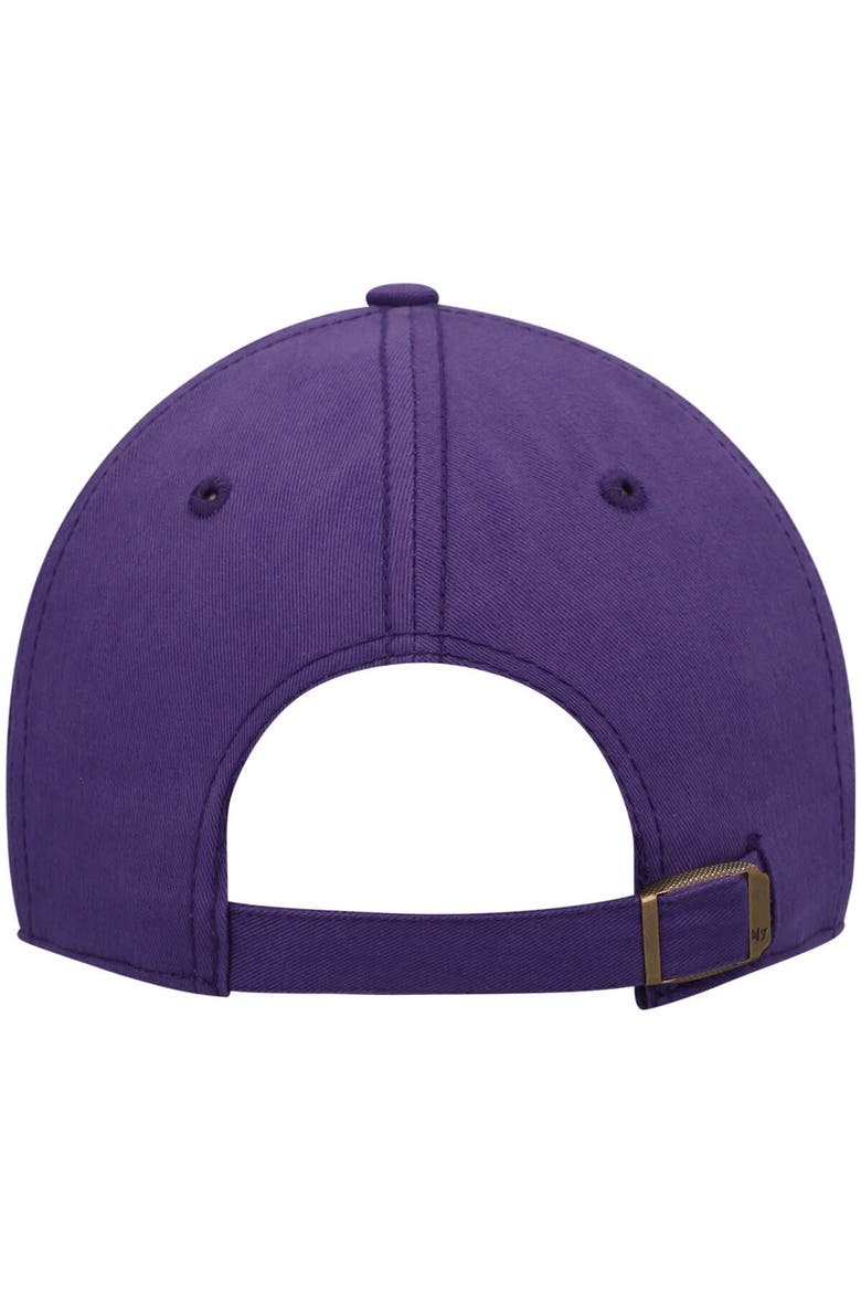 Women's '47 Purple LSU Tigers Miata Clean Up Logo Adjustable Hat, Alternate, color, Purple