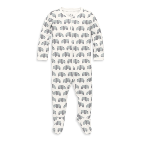 Baby Organic Animal Friends Zip Footie