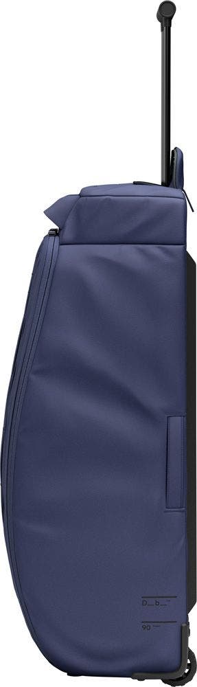 D_b_ Hugger Roller Bag check In Wheeled Duffel 90L, Alternate, color, Blue Hour