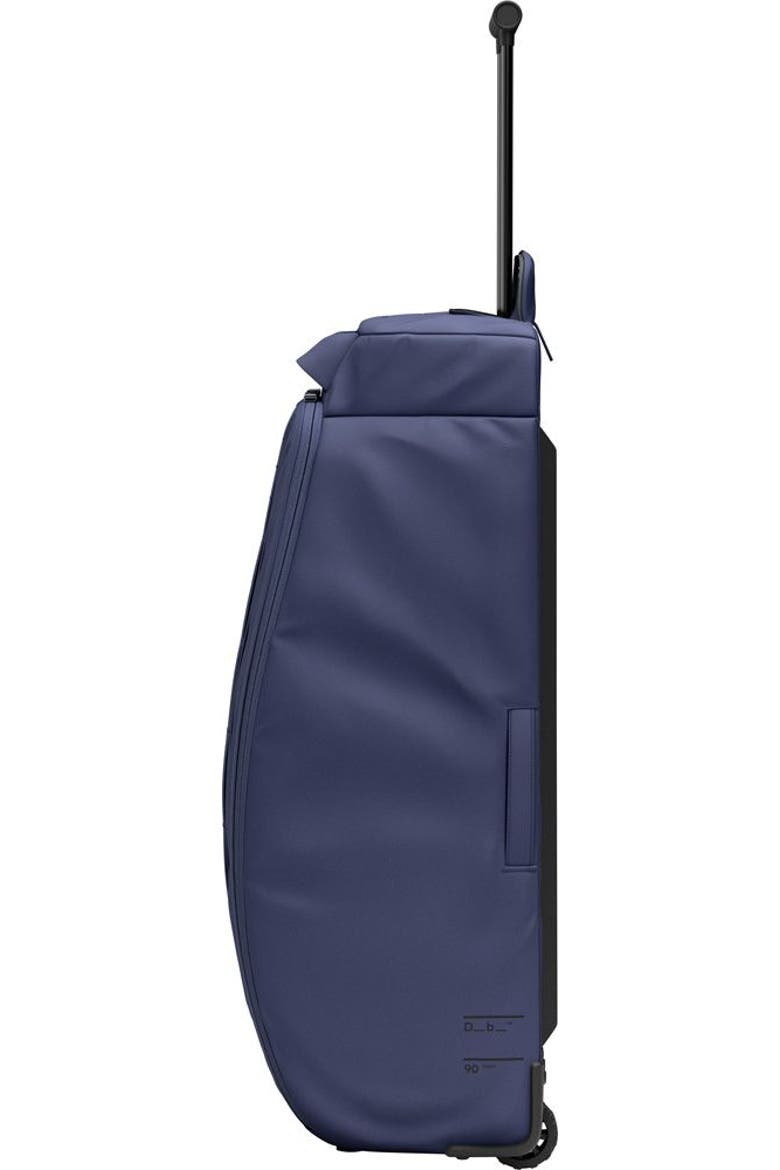 Hugger Roller Bag check In Wheeled Duffel 90L, Alternate, color, Blue Hour