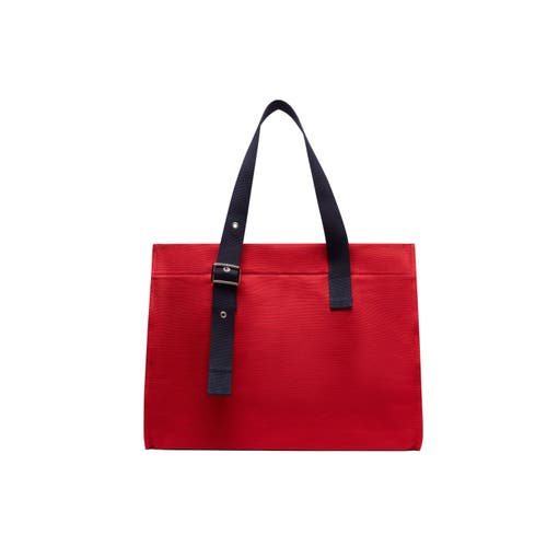 Vilebrequin Big Cotton Beach Bag In Lipstick
