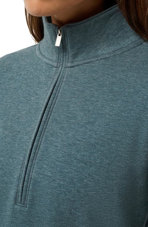 Travismathew Cloud Half Zip Pullover In Green