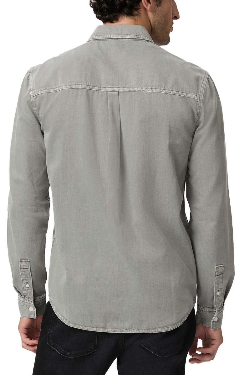 PAIGE Martin Sueded Twill Button-Up Shirt, Alternate, color, 