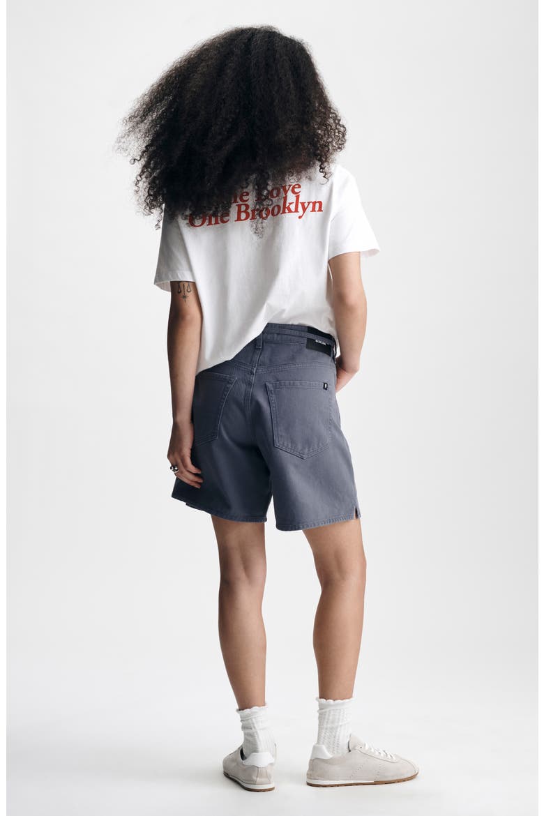 Morgan Belted Denim Shorts, Alternate, color, FOLKSTONE COLORED DE