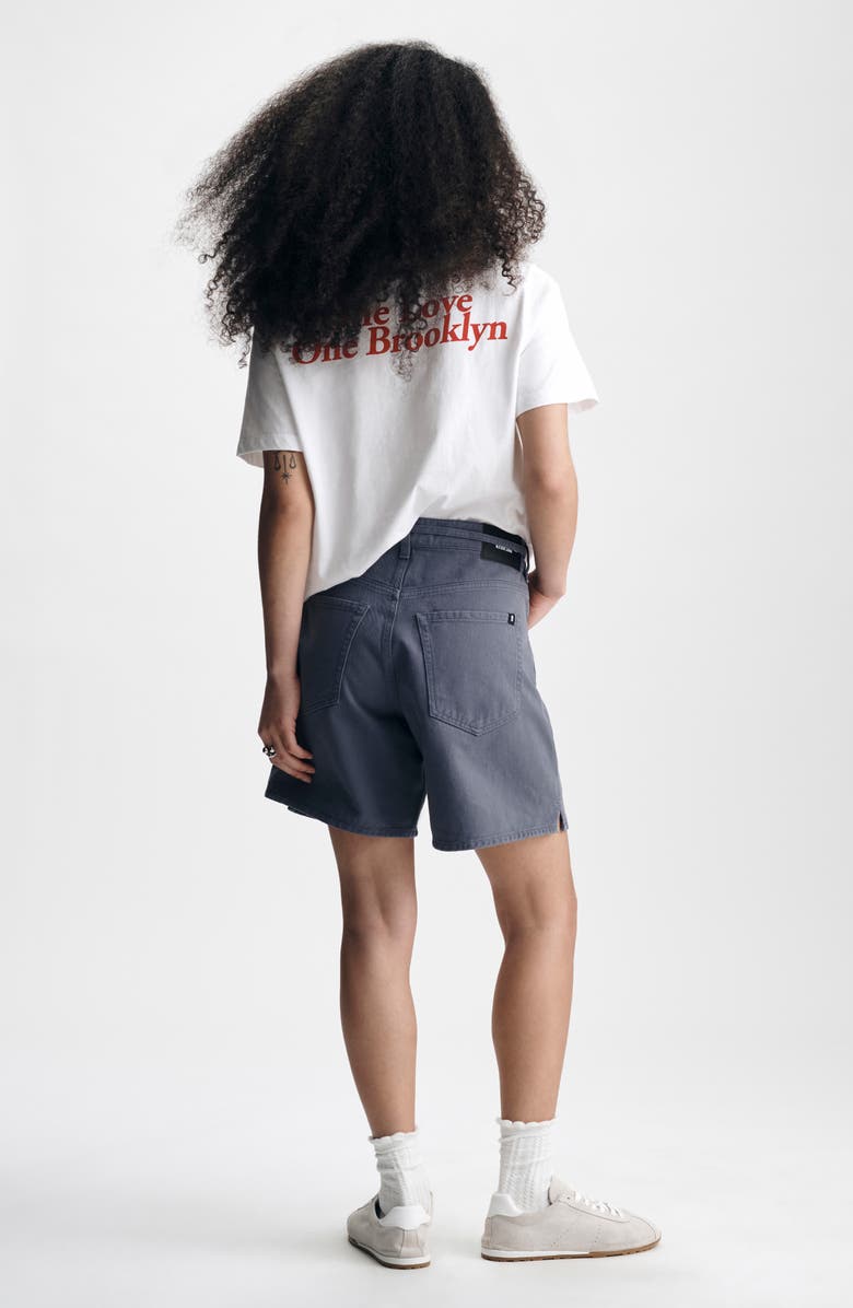 Brooklyn Industries Morgan Belted Denim Shorts, Alternate, color, Folkstone Colored De