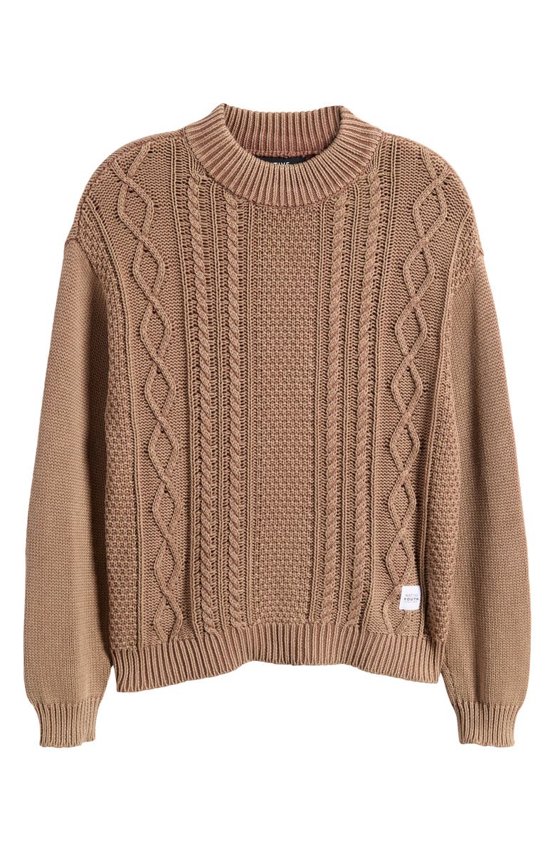 Native Youth Cable Stitch Sweater, Alternate, color,