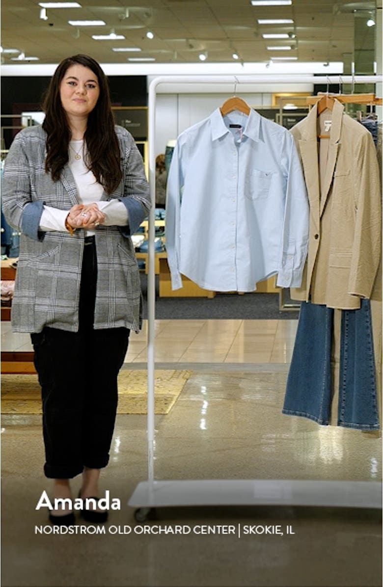 Stretch Cotton Oxford Button-Up Shirt, sales video thumbnail