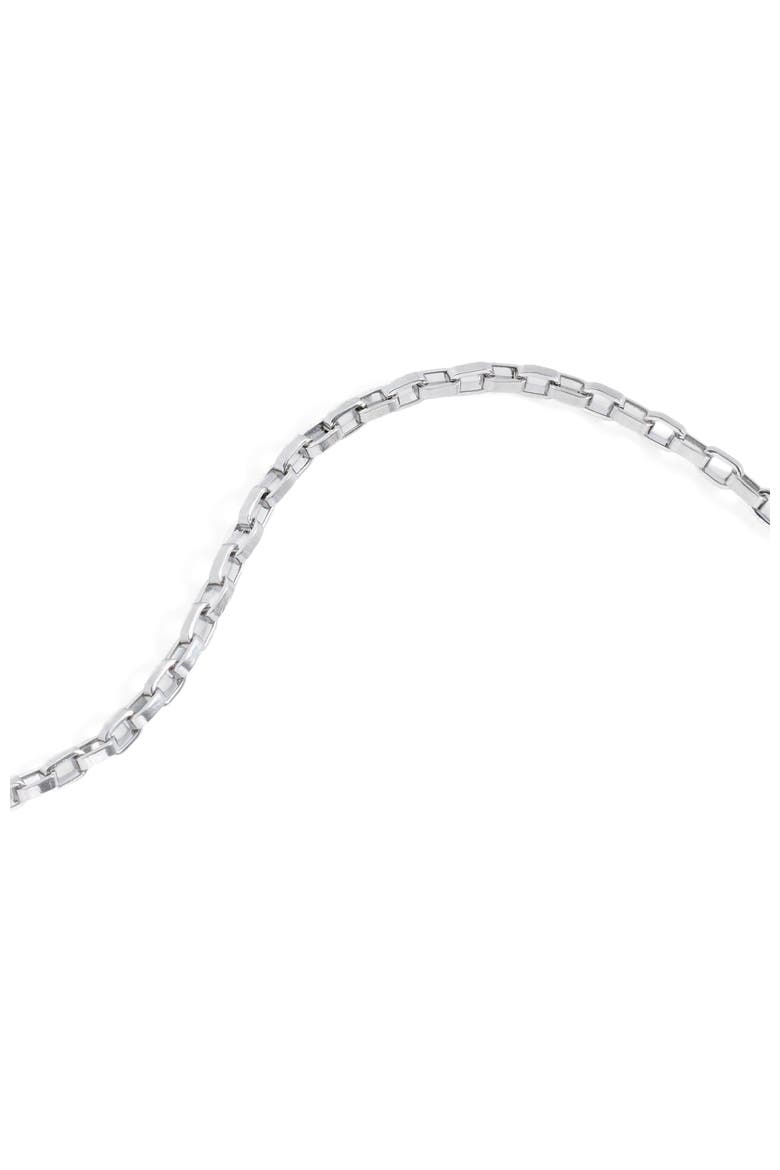 Everyday Box Link Chain Bracelet, Alternate, color, Silver