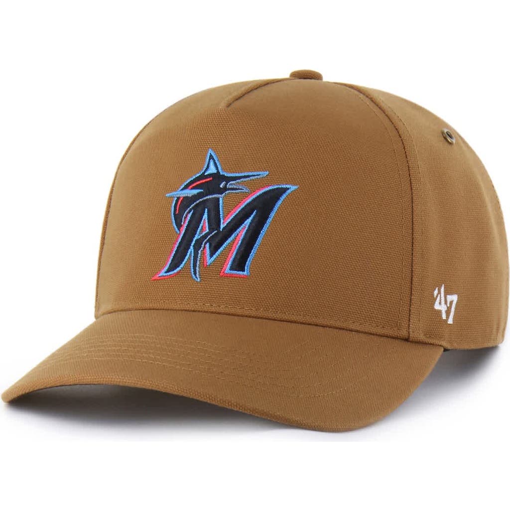 Carhartt X 47 Carhartt X '47 Brown Miami Marlins Hitch Adjustable Hat