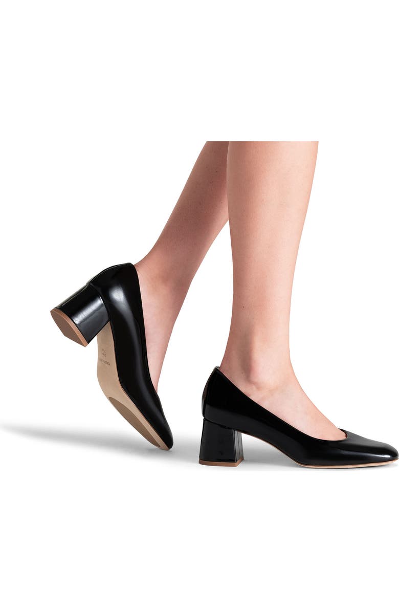 Magnanni Stasia Block Heel Pump, Alternate, color, Black