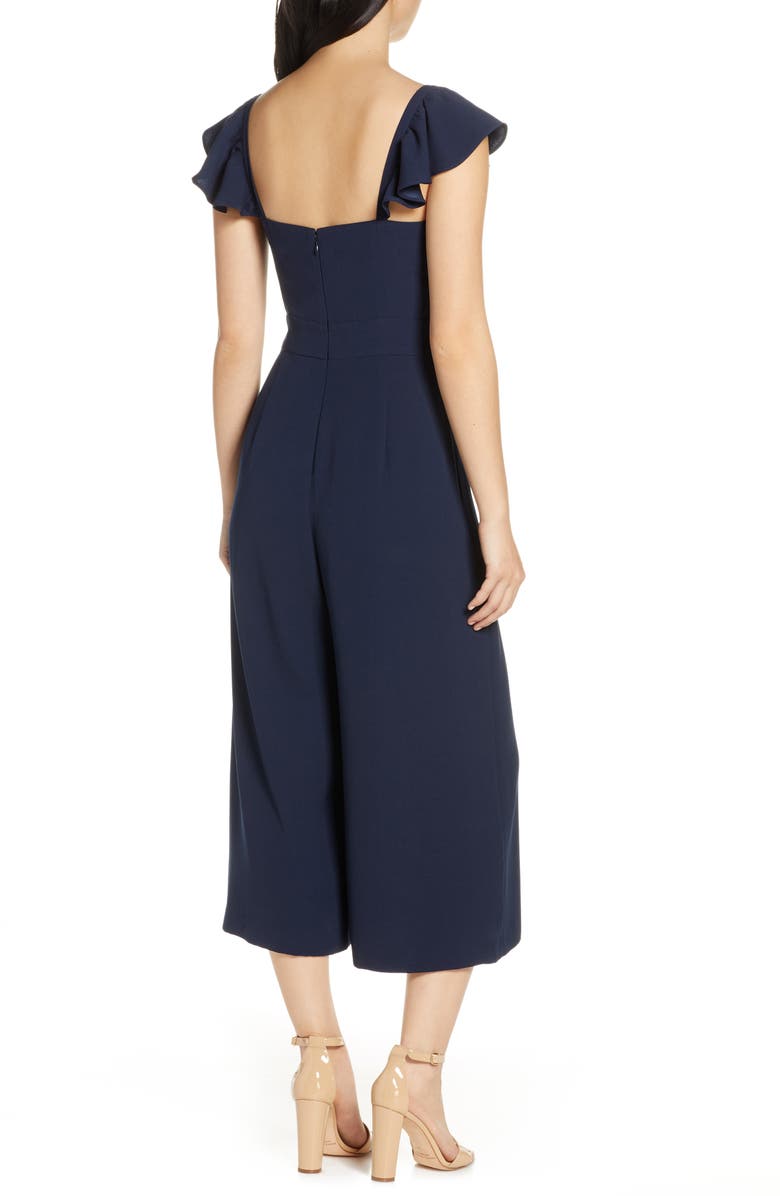 Eliza J Ruffle Sleeve Jumpsuit, Alternate, color,