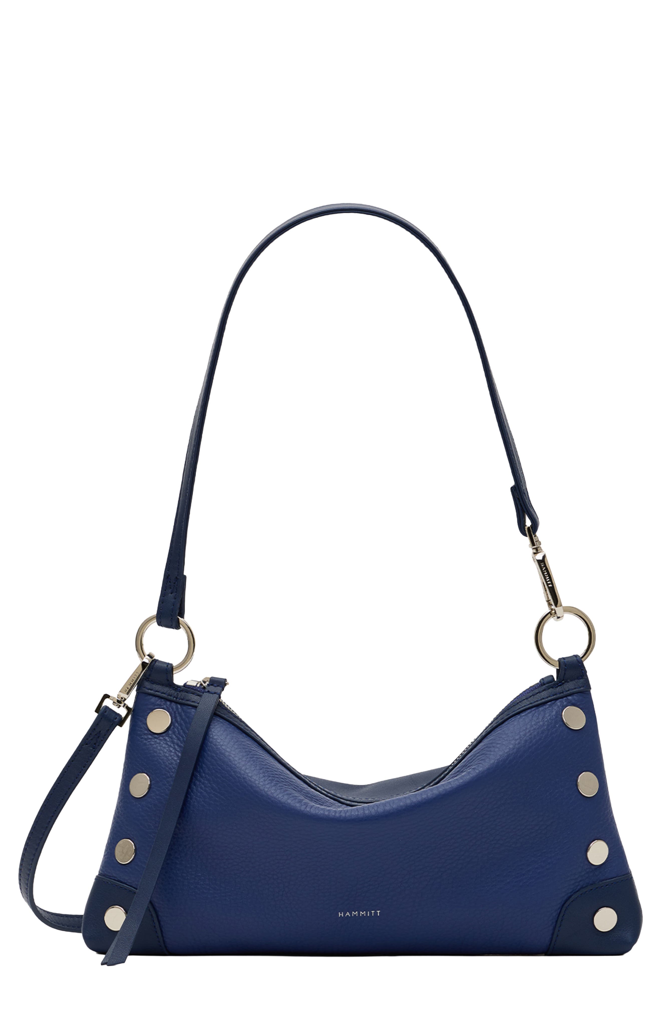Kyle Leather Hobo Shoulder Bag, Main, color, POWER LUNCH/ SILVER