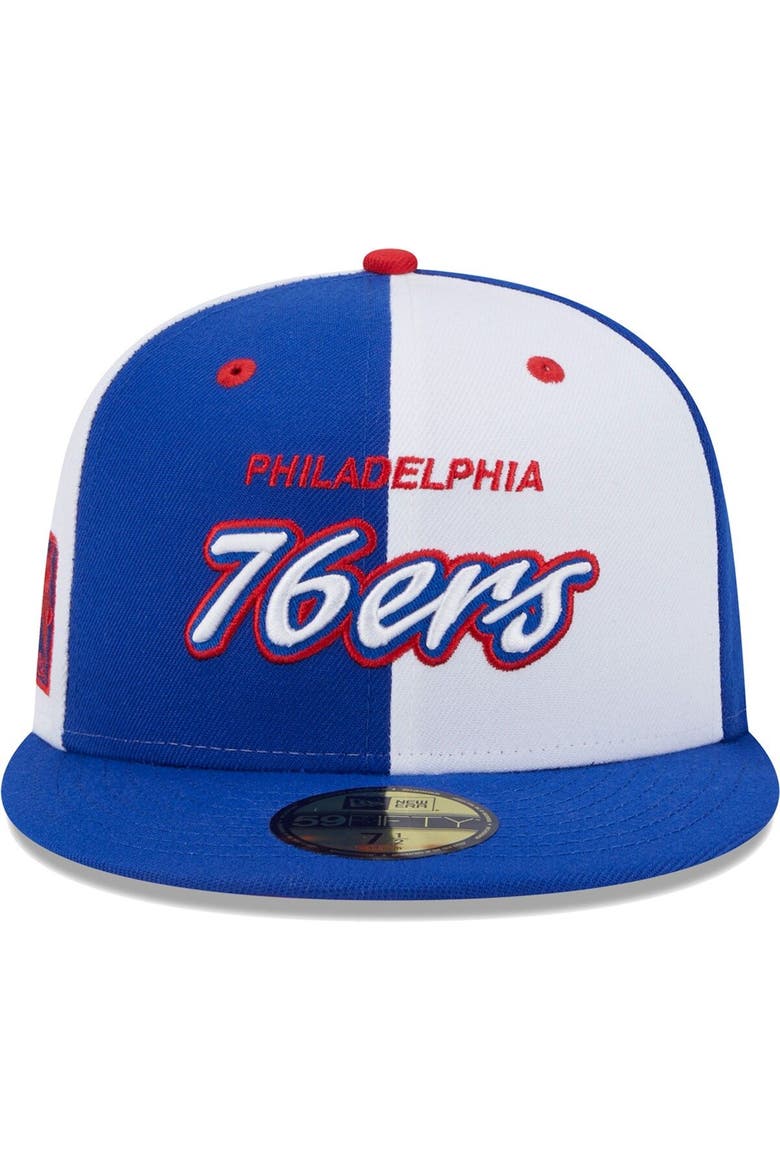 Men's New Era Royal/White Philadelphia 76ers Griswold 59FIFTY Fitted Hat, Alternate, color, Royal