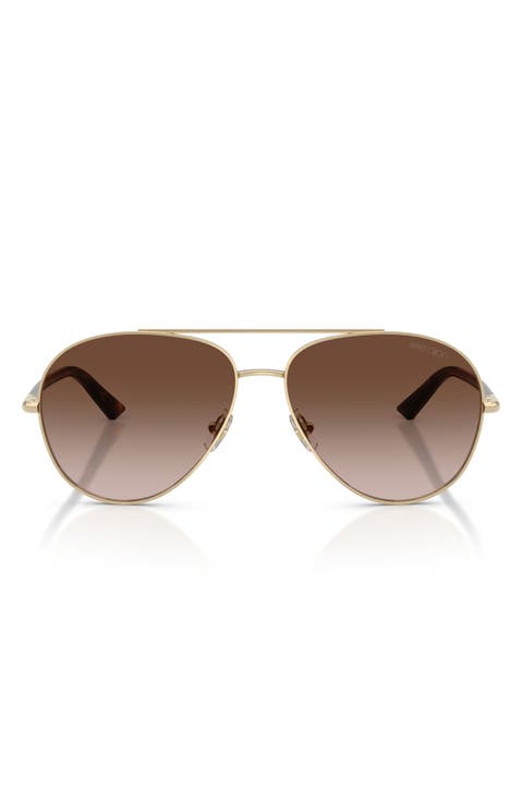 58mm Pilot Sunglasses