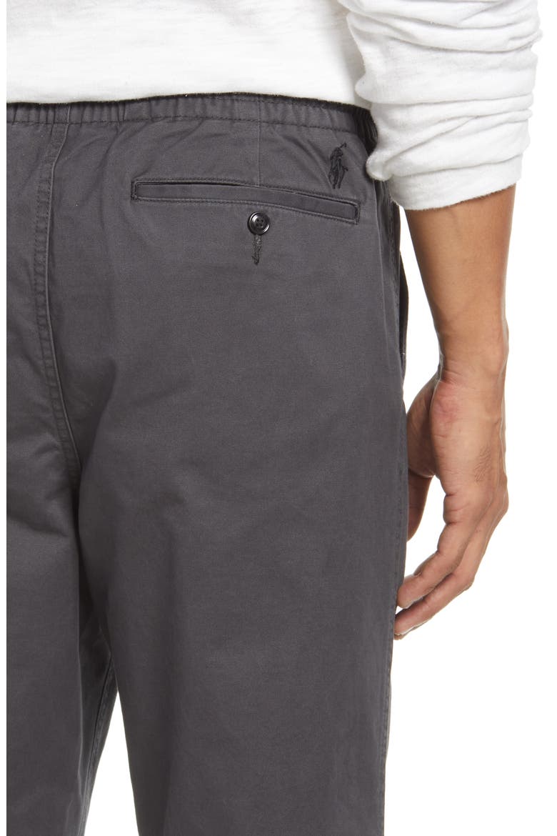 Men's Classic Tapered Fit Elastic Waist Chinos, Alternate, color, BLACK MASK