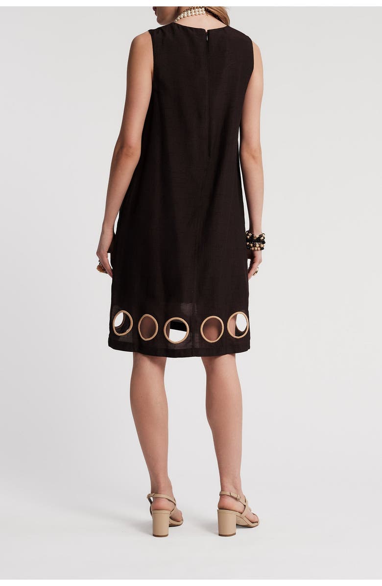 Frances Valentine Lilly Cut Out Mini Dress, Alternate, color, Black/Taupe