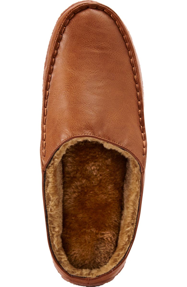 KingSize Fur-Lined Clog Slippers, Alternate, color, Chestnut