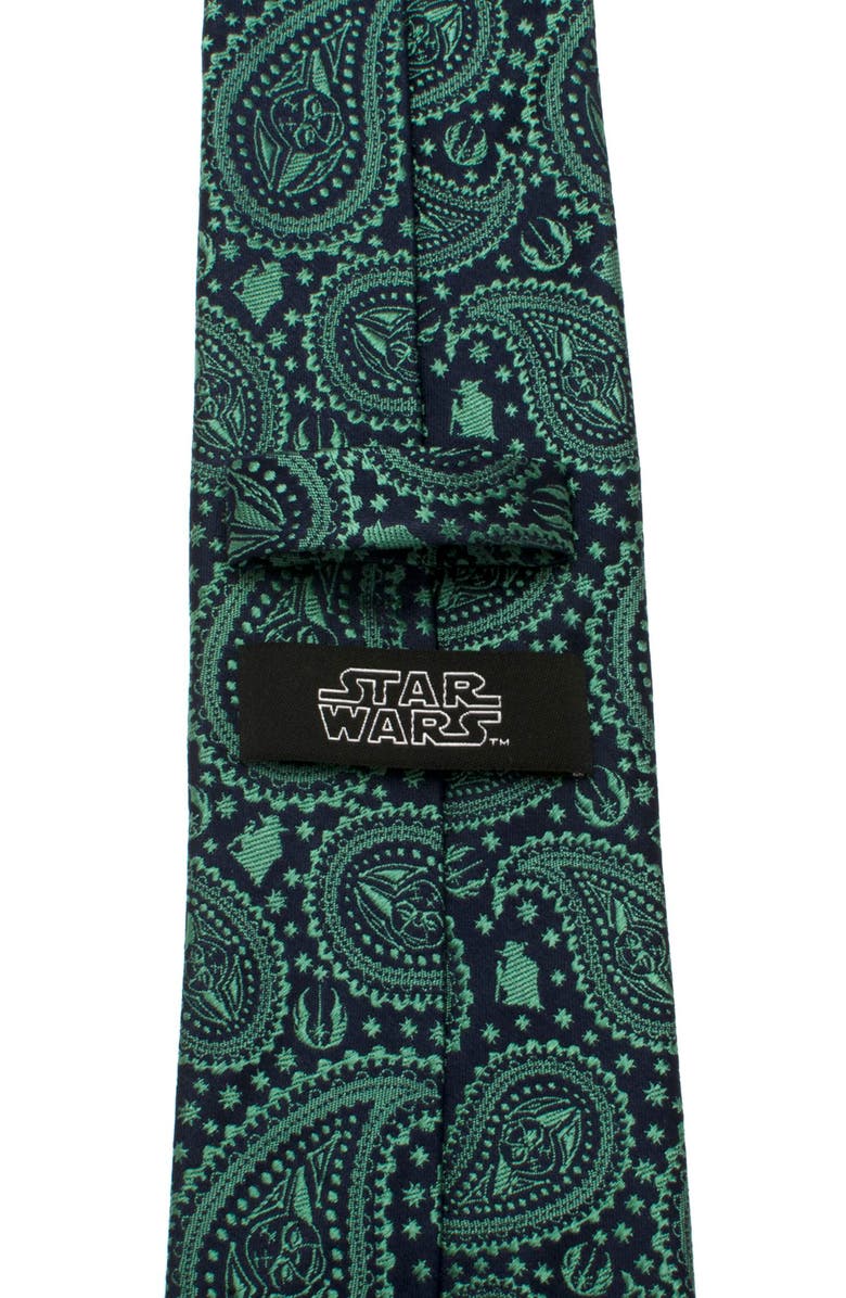 Cufflinks, Inc. Yoda Paisley Silk Tie, Alternate, color, Green