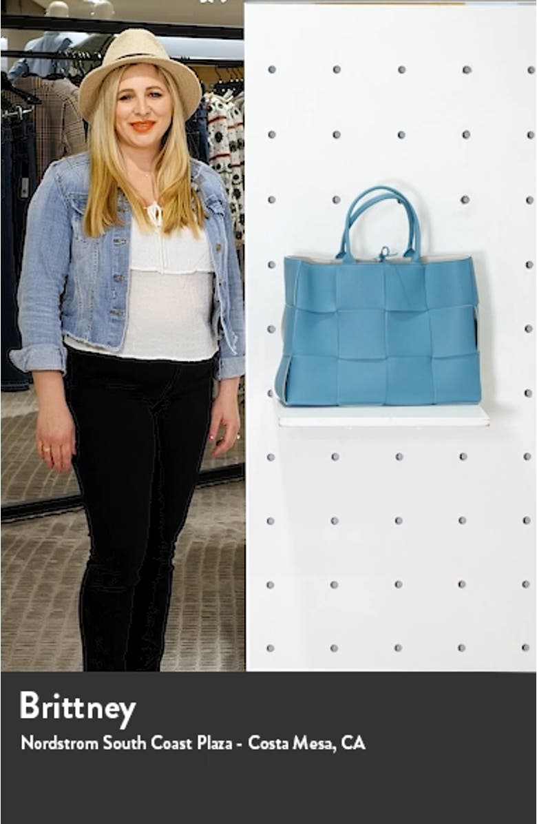 Large Arco Intrecciato Leather Tote, sales video thumbnail