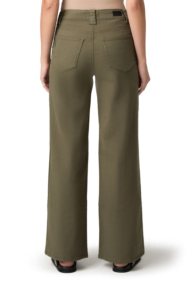 Anessa Flap Pocket High Waist Wide Leg Jeans, Alternate, color, VINTAGE FORESTER GREEN