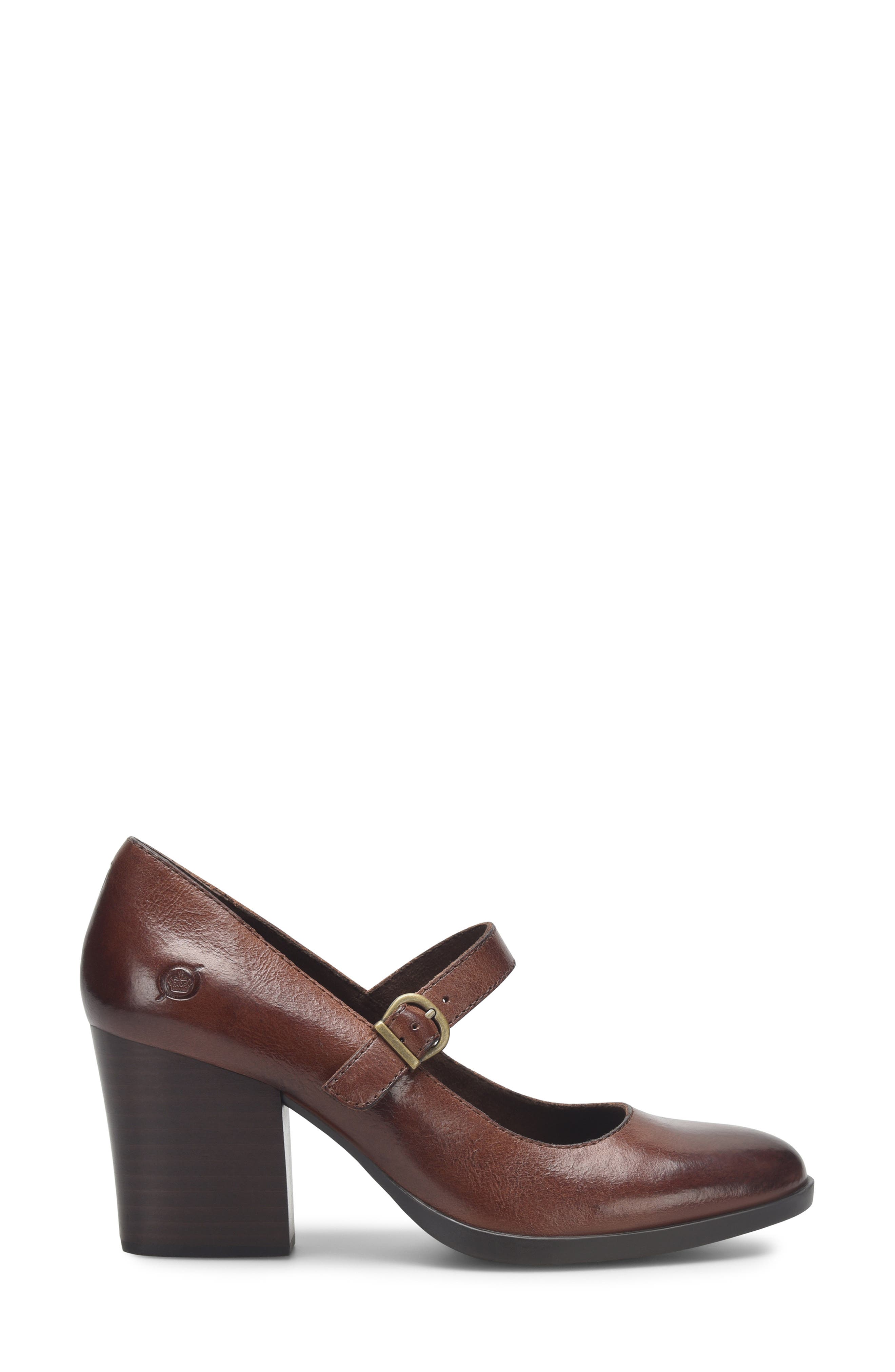 Block Heel Mary Jane Pump, Alternate, color, BROWN