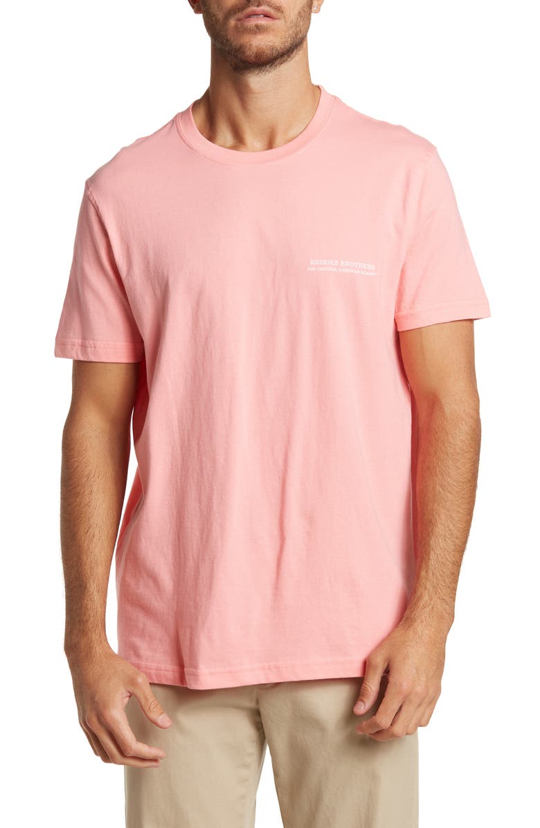 Brooks Brothers Pineapple Short Sleeve Tee, Main, color, 