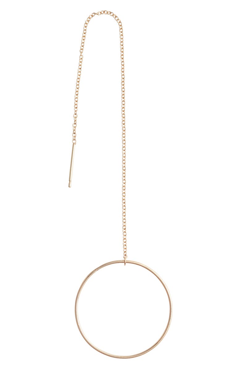 Zoë Chicco Open Circle Threader Earrings, Alternate, color,