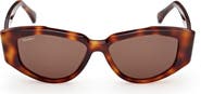 Max Mara Lee 52mm Round Sunglasses