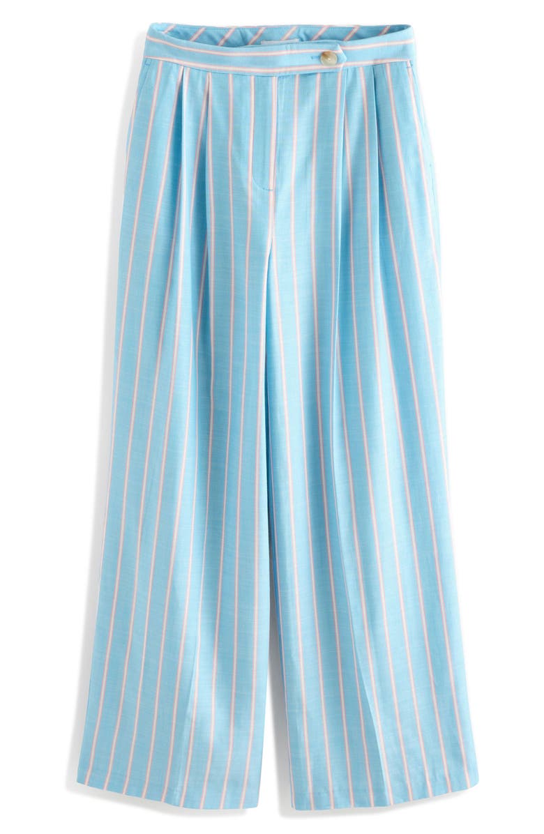 NEXT Stripe Wide Leg Pants, Alternate, color, Blue
