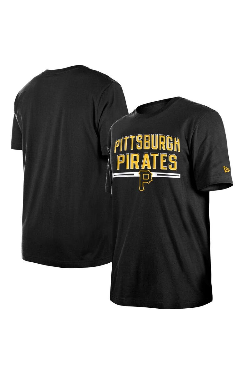 New Era Men's New Era Black Pittsburgh Pirates Batting Practice T-Shirt, Main, color, 