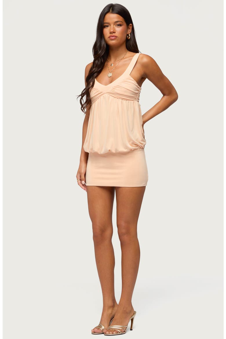 Adrey Sleeveless Bubble Minidress, Alternate, color, ORANGE