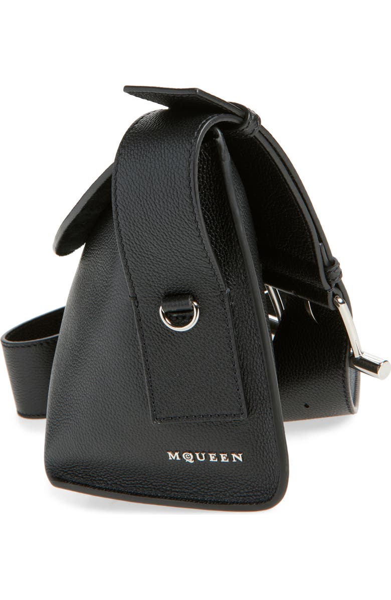 McQueen Large T-Bar Leather Sling Bag, Alternate, color,