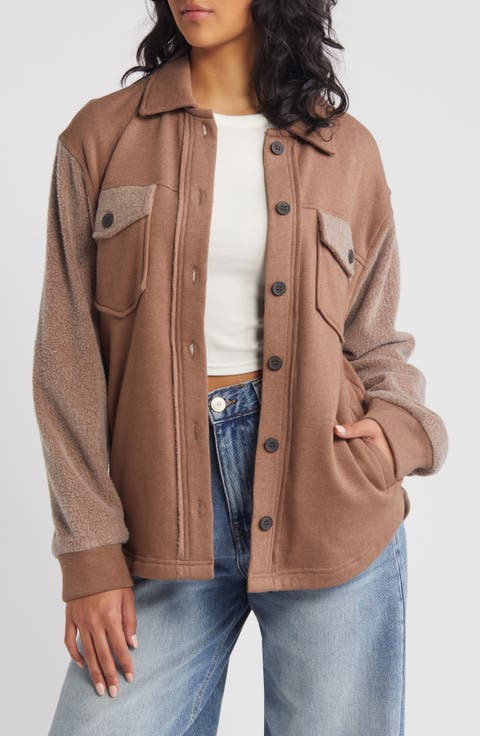 Sweatshirt Pocket Shacket