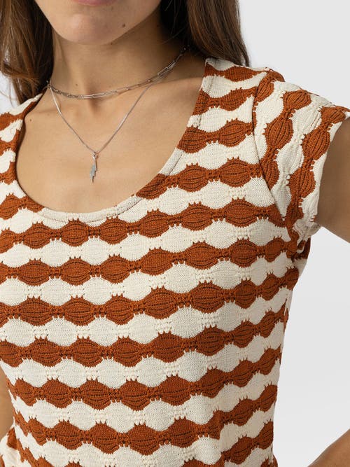 Shop Saint + Sofia Elise Scoop Neck Tee