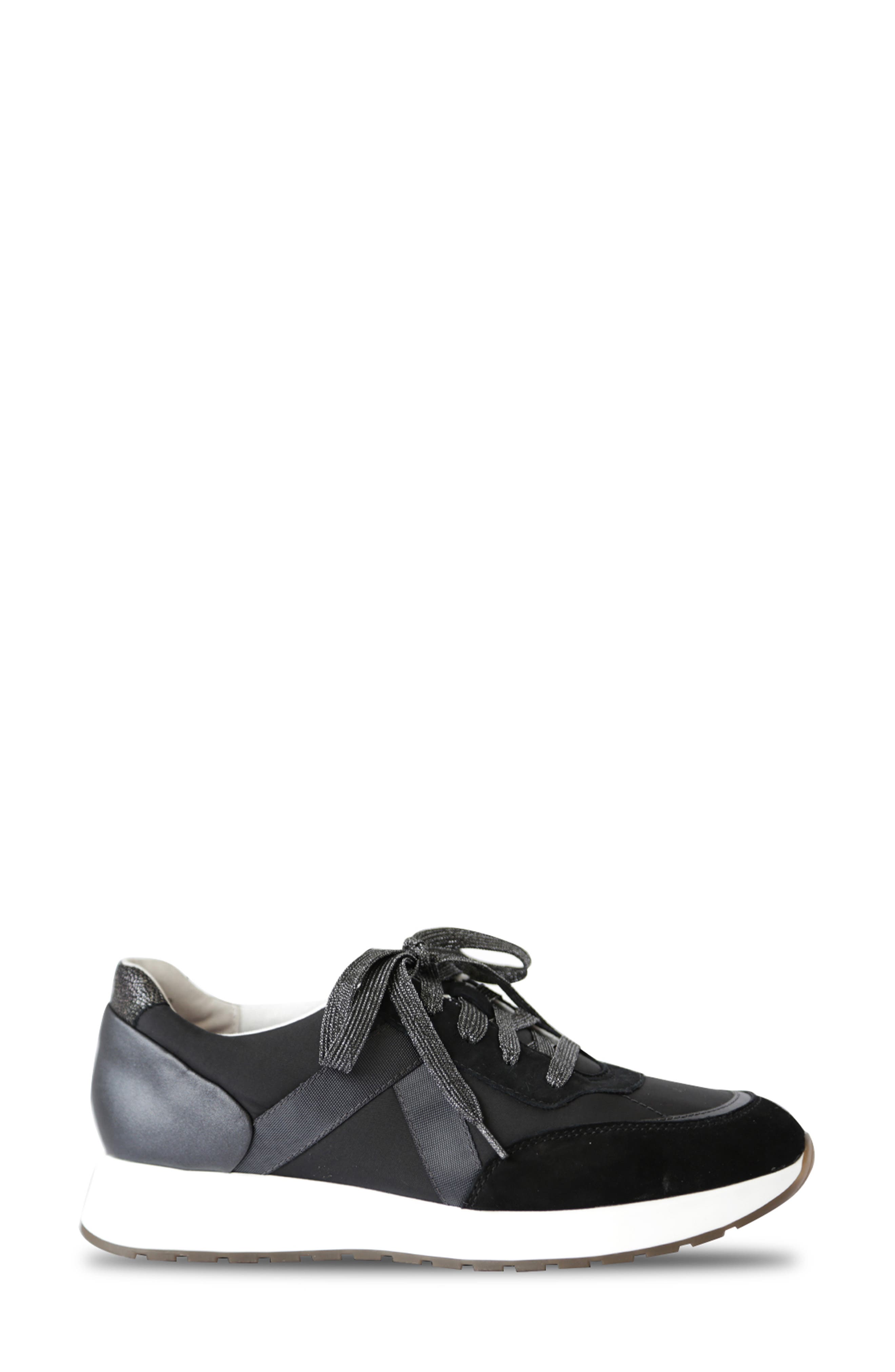 Piper Sneaker, Alternate, color, BLACK SUEDE