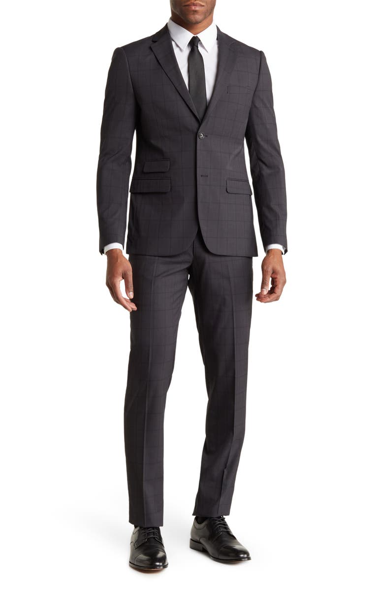 Tonal Plaid Suit