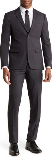 Tonal Plaid Suit